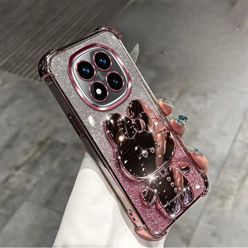 Glitter Shockproof Mirror Holder Case