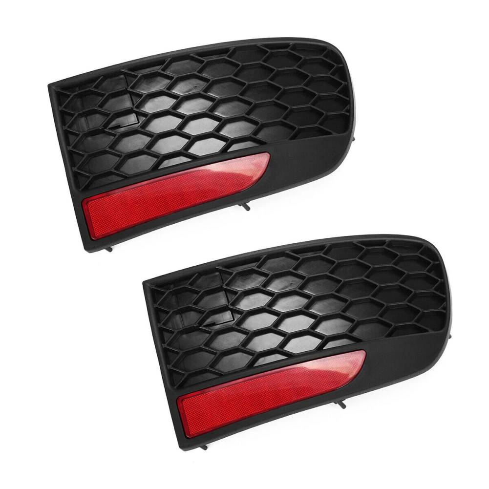 

Rear Bumper Reflector Honeycomb Trim Replace 735362640/735362675 Fog Light Cover Bezel Trim Automobile Accessories