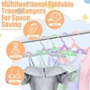 5Pcs Plastic Folding Clothes Hangers Portable Travel Hangers Household Multifunctional Hanger Clothes Drying Racks 2