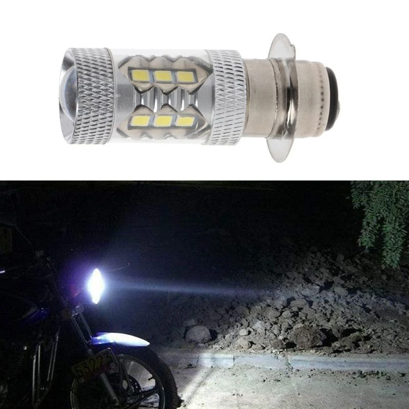 Faro Moto H6 80W Ba20D Led 6000K Px15D Ba20D Lampadine Scooter Fendinebbia Faro Bianco Motore Bici Luce Accessori Auto