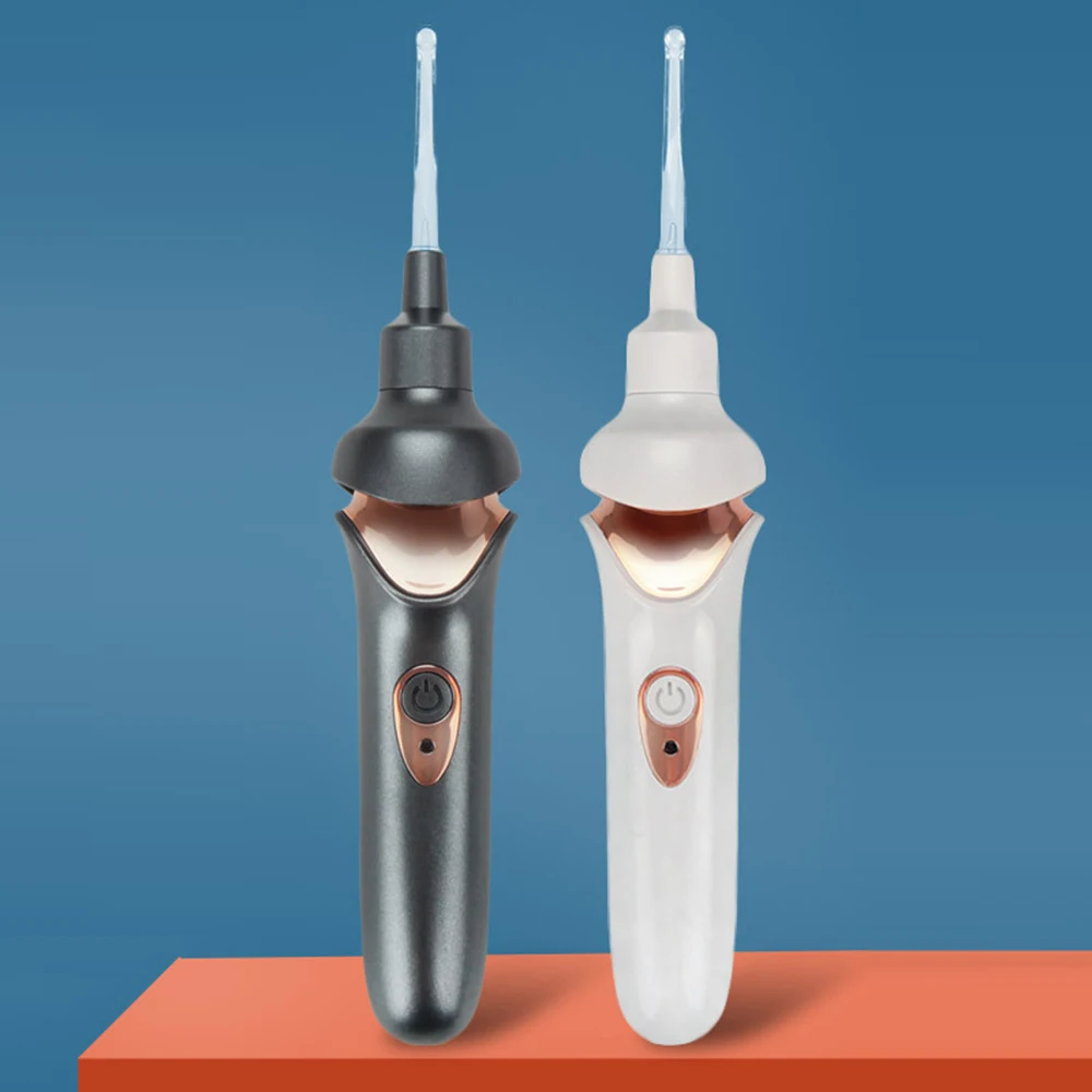Painless Ear Cleaning Tool for Whole Family with LED Light Earwax Spoons for Kids and Adults Soft Safe Perfect Wax Remover