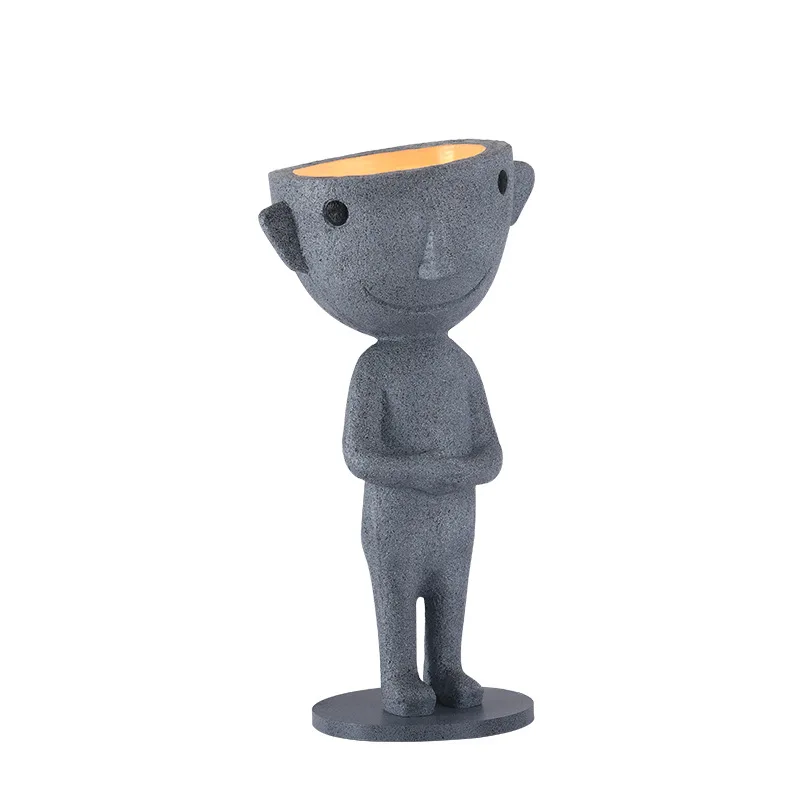 

Creative Design of Large Statue Lamp Resin Decorative Figure Art Floor Lamp in Villa Hotel Exhibition Hall