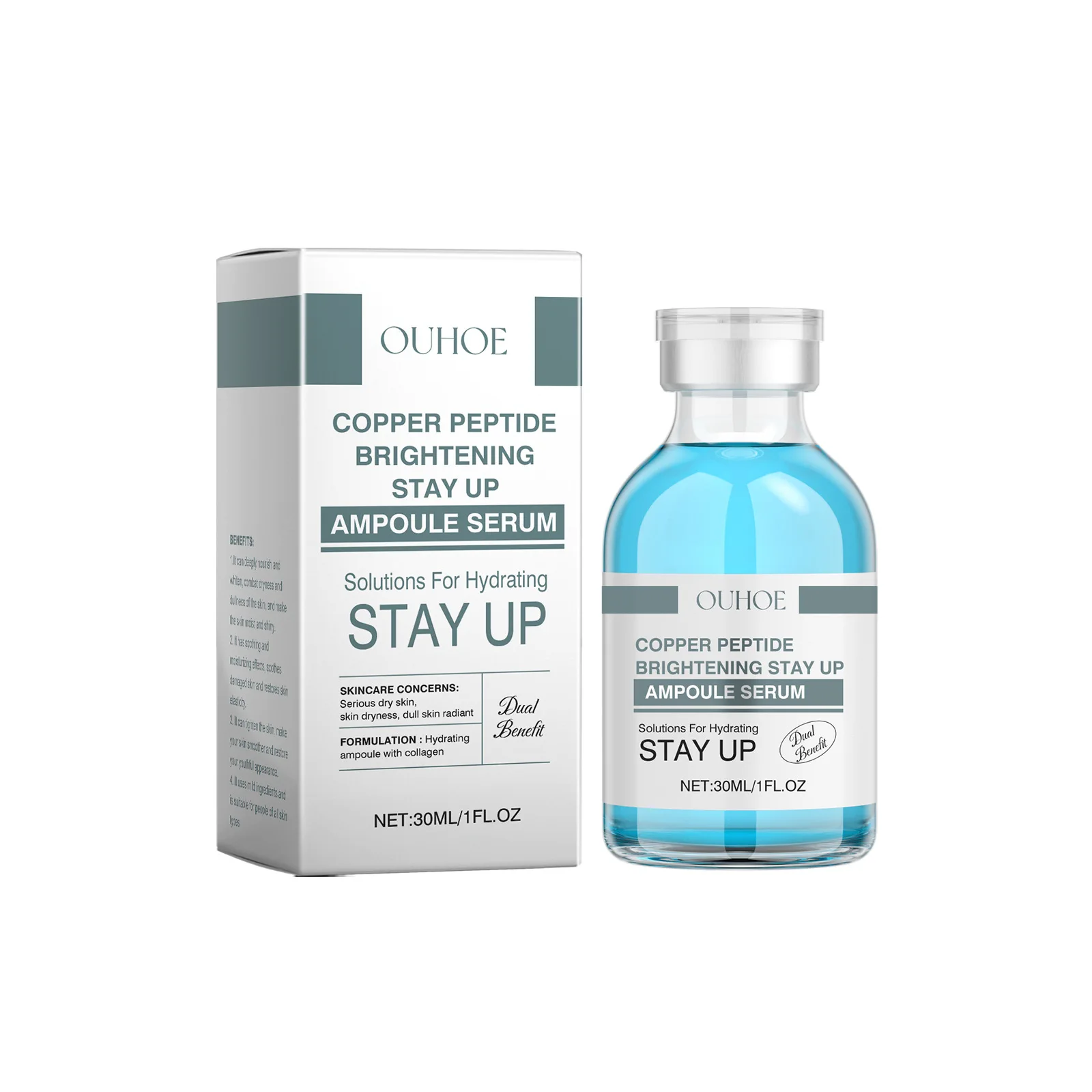 Copper Peptide Ampoule Serum Brightening Hydrating Tighten