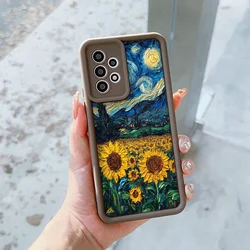 Van Gogh The Starry Night Sunflowers Art Print Phone Case Cover for Xiaomi POCO F5 (JGKCX070J5)