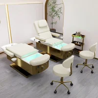 Massage Table Bed Pedicure Beauty Modern Hair Salon Washing Chair Shampoo Bed With Foot Spa 1