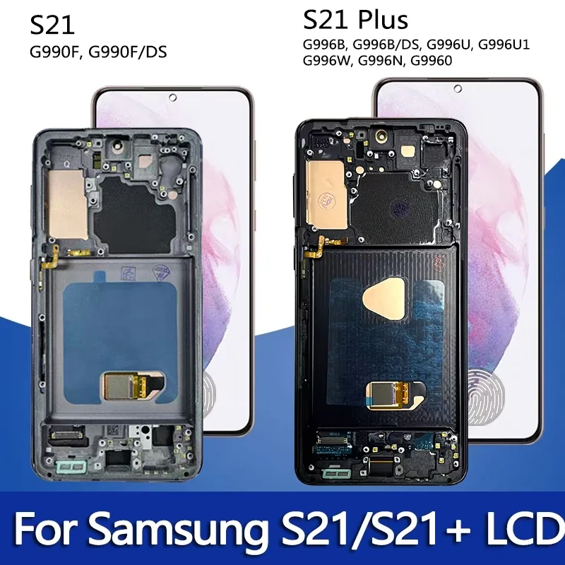 Galaxy スクリーン交換 修理キット 部品 デジタイザー アセンブリ LCDスクリーンとデジタイザーフルアセンブリS21 FE携帯電話交換部品LCD