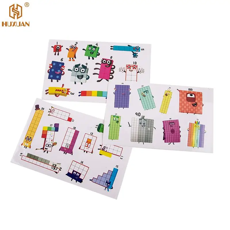 

1pc Numberblocks Stickers Cartoon Anime Kid Toy Number Blocks Graffiti DIY Vinyl Skateboard Cup Phone Bike Decals Festival Party