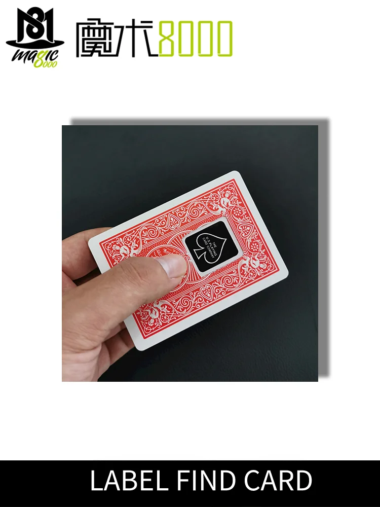 Label find card Magic Tricks Card Magia Magician Close Up Street Illusion Gimmicks Mentalism