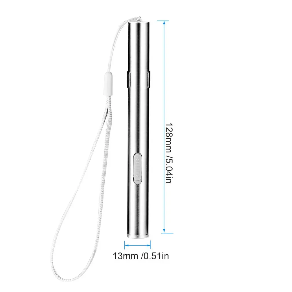 휴대용 LED 손전등 캠핑 하이킹을위한 USB 충전식 에너지 ??절약 미니 손전등 펜 라이트