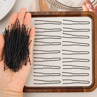 Pinces à cheveux ondulées en forme de U 5/6/7cm, Barrette pour Salon de coiffure, épingles à cheveux en métal noir, bricolage, coiffure de mariée, accessoires pour cheveux pour femmes 5