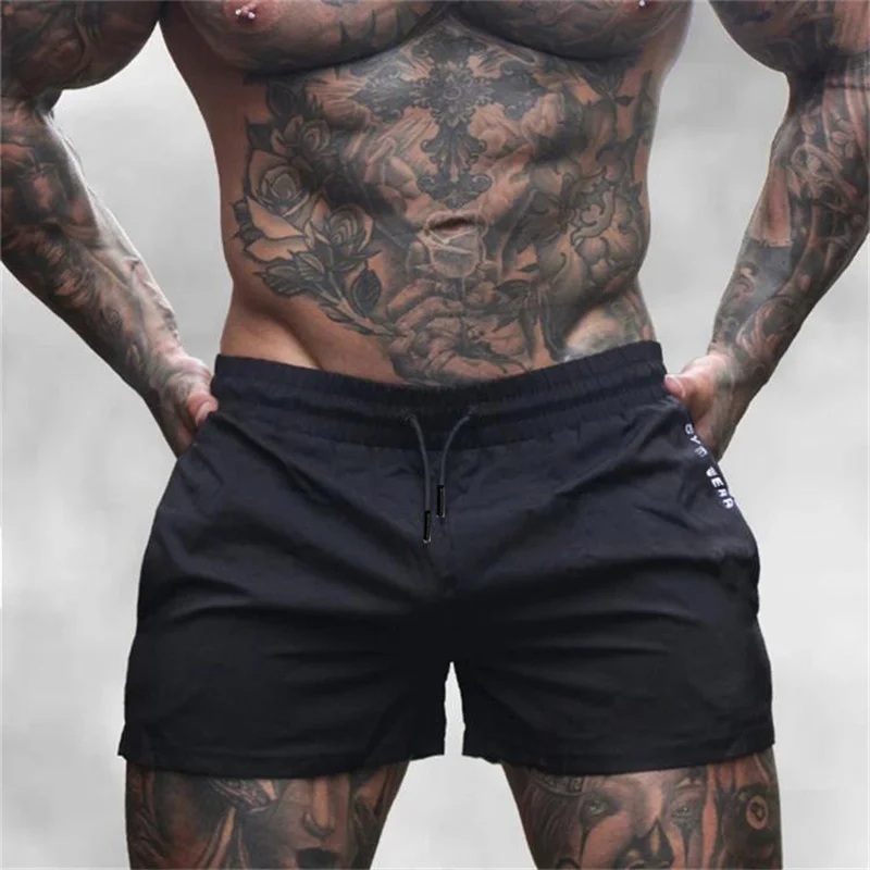 2024 Summer Gym Fitness Men's Shorts Sweatpants Thin Fashion Men Marathon Running Shorts Sports Breathable Training Pants 6