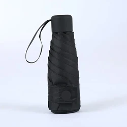 Compact Multi - Color Mini Umbrella - Portable, Durable, and High - Quality - Iron (Black)