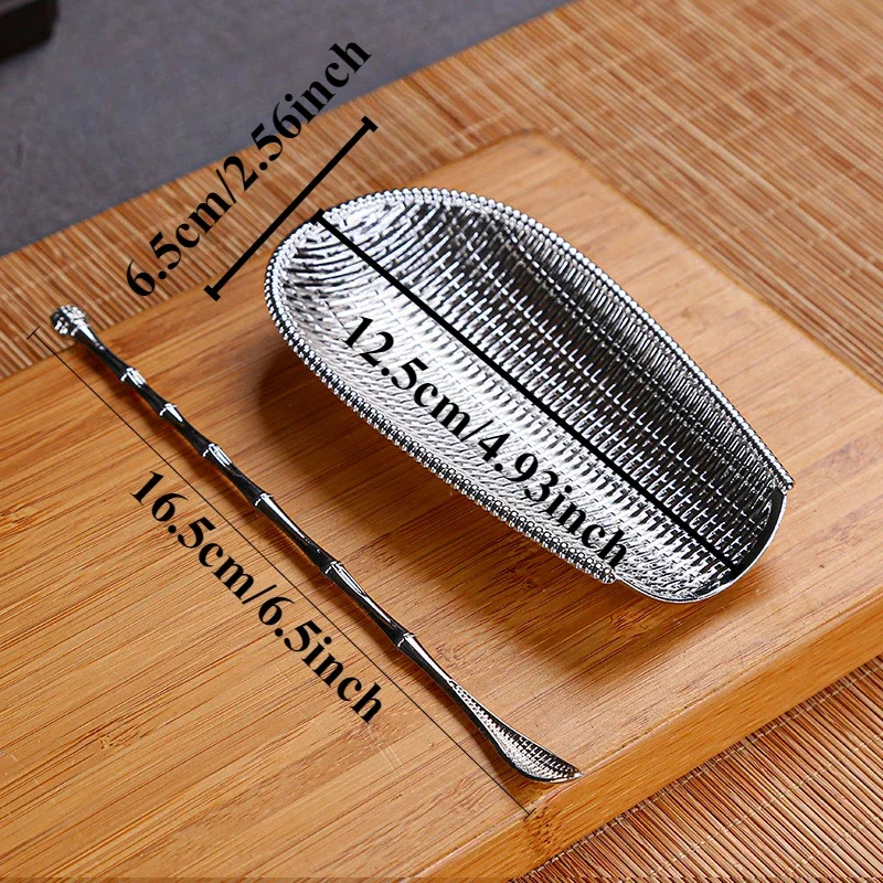 1set Handmade tea Alloy Retro style Simplicity Durable Tea shovel Anti oxidation Kung Fu tea set accessories Kung Fu Tea
