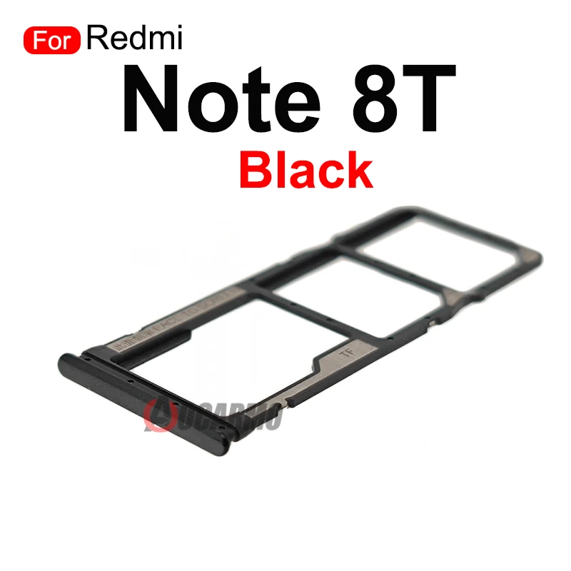 New Sim Tray Grey Blue White For Xiaomi Redmi Note 8T SIM Card Tray Slot Holder Adapter Socket Replacement Parts