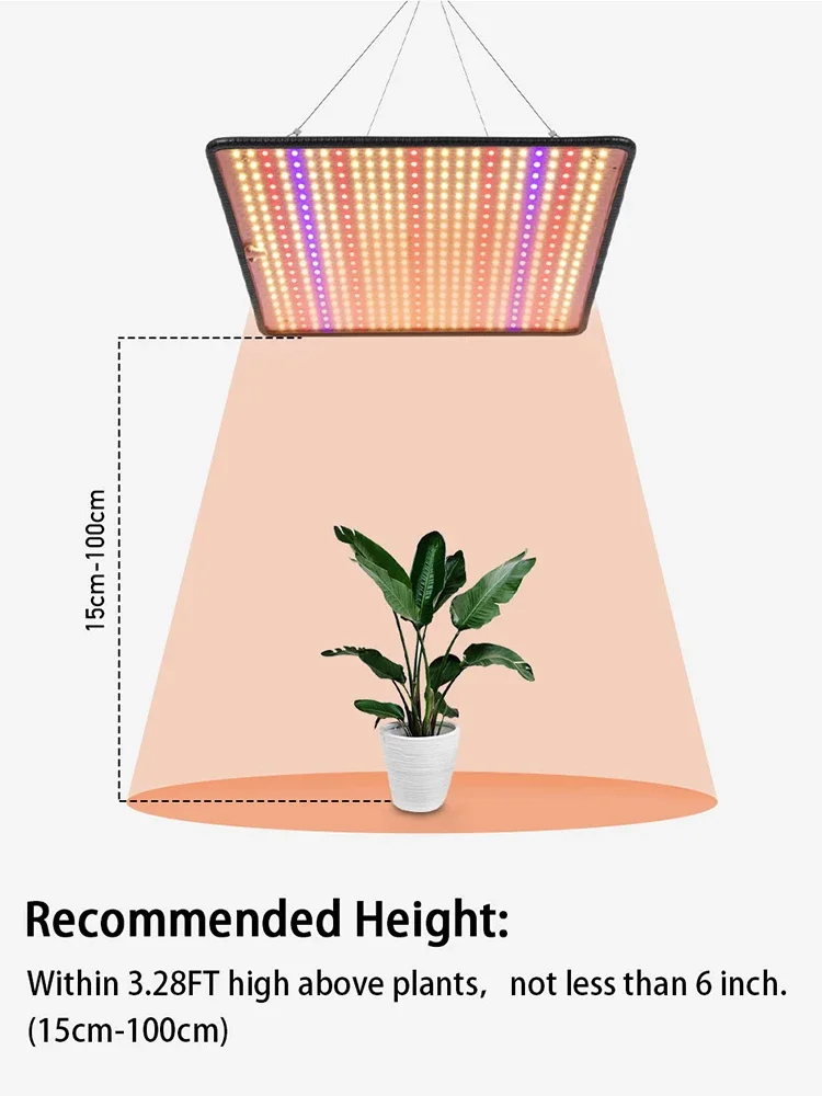 Full Spectrum LED Grow Light for Indoor Plants - 1200W Quantum Board Lamp
