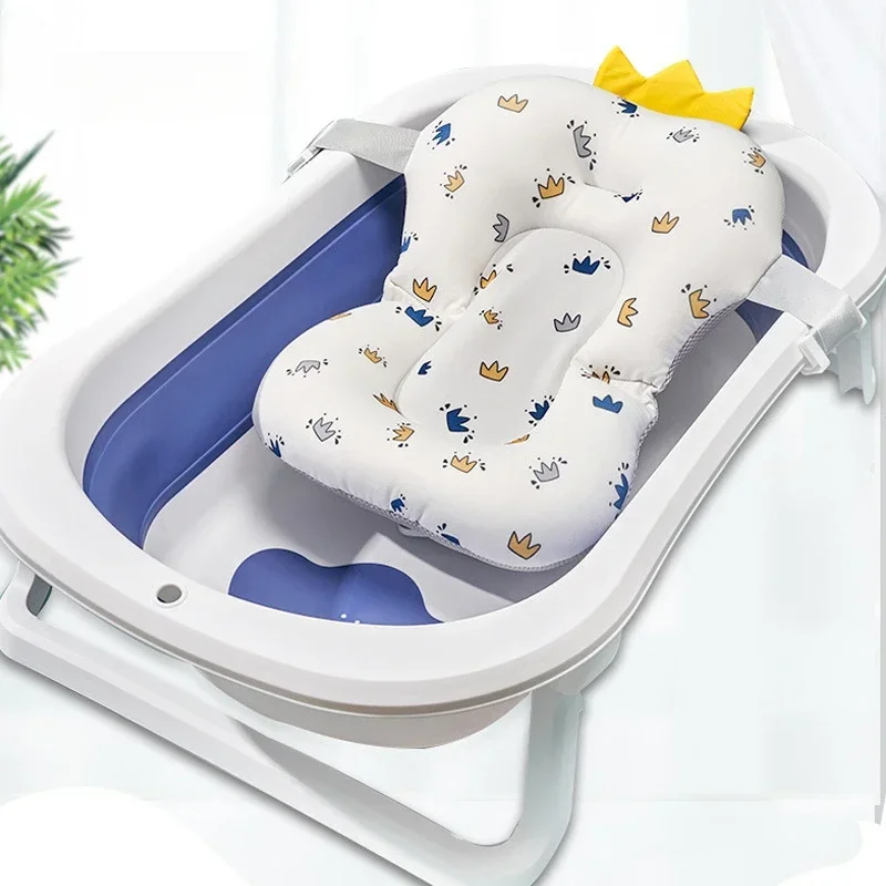 Bath Baby bath assistance suspension pad Baby bath pad net basin Newborn 0-1 years old sponge universal