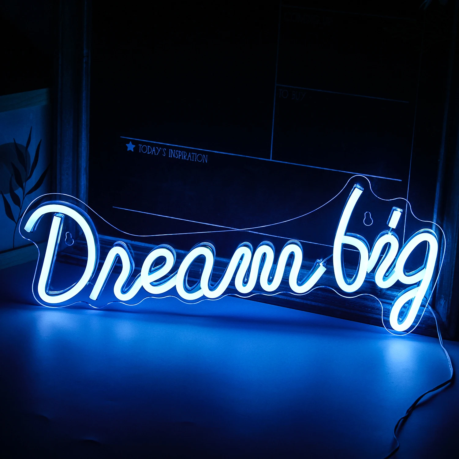 na parede Night Light Sign Acrílico Light Board Decor Neon