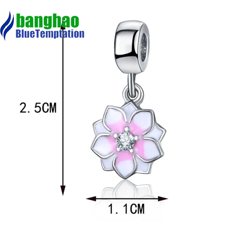 Wholesale DIY Fashion lotus Charm for making accessories for jewelry alloy pendants bracelets beads DGB442