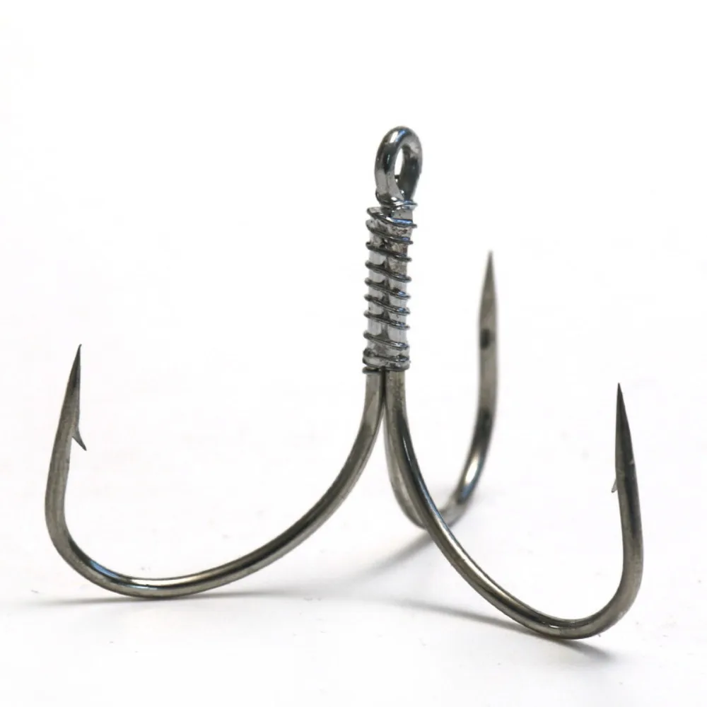 Description Picture 3 of item5Pcs Sharpened Strong Big Fishing Treble Barbed Hooks Fishhook Fishing Tackle Tools High Carbon Steel fishing Triple anchor hook