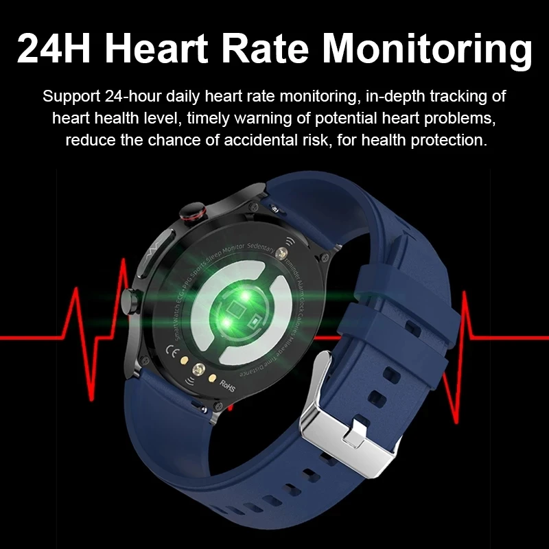 IP68  ECG + PPG Ʈ ġ ǰ  ڵ   ڵ ƮϽ ƮĿ Smartwatch