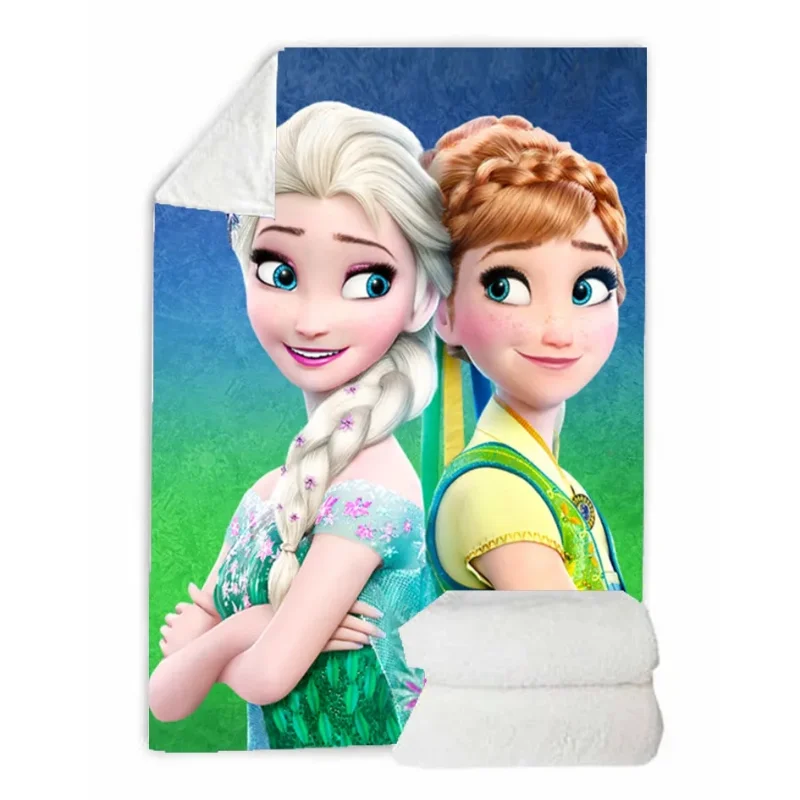 

Зимнее одеяло «Холодное сердце» Disney, для кровати, теплое утяжеленное Двухслойное стеганое пушистое одеяло Анны и Эльзы, не скатывается