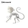 Microworld 3D Metal Puzzle Chinese Zodiac Monkey Model Jigsaw DIY Laser Cut Assemble Puzzles Toy Christmas Gift For Teen Kid 1