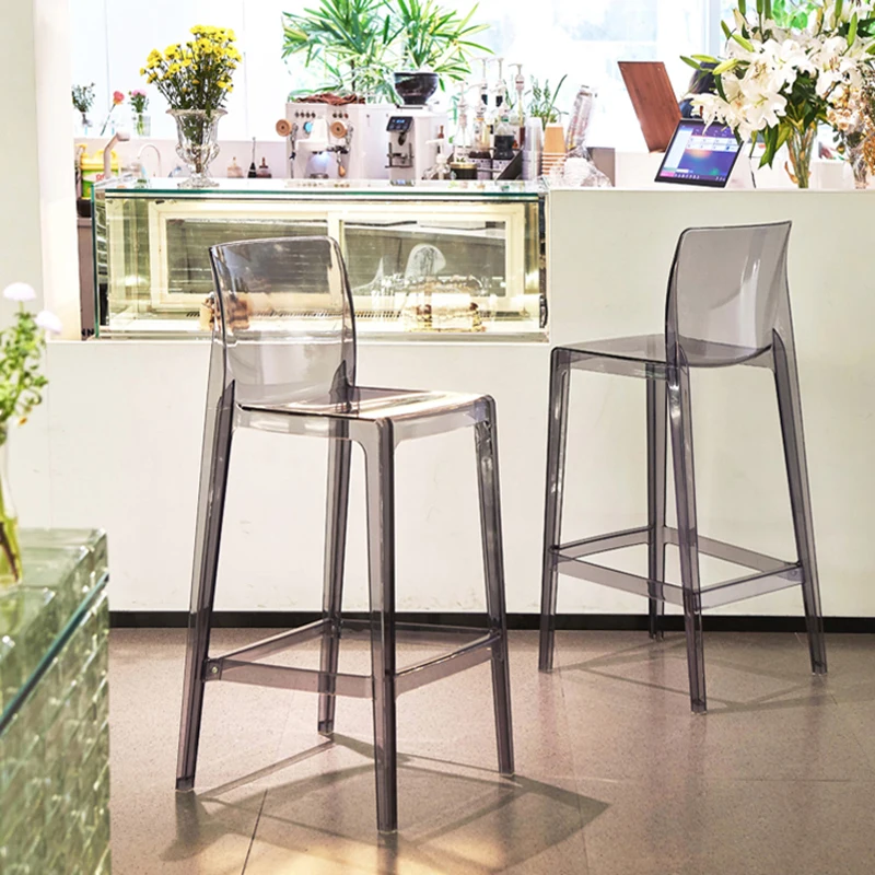 Lounge Sedia Da Pranzo Trasparente Designer Restaurant Gaming Sedia Da Pranzo In Plastica Computer Relax Cadeiras De Jantar Furniture Gg