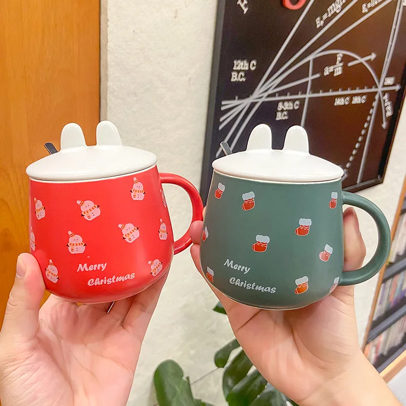 

Anime Mug Set Simple Christmas Mug Cup for Coffee Original Breakfast Cups Ceramic and Pottery Cute Mugs Free Shipping Drinkware