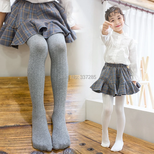 Spring Baby Girls Warmer Cotton Tights Infant Knitted Kids Child