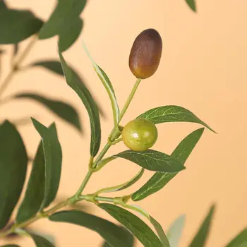 Olive Trees Artificial Indoor, Tall Olive Tree Plants, Faux Olive Tree with Realistic Trunk, Leaves, Fruits for Home Decor 2