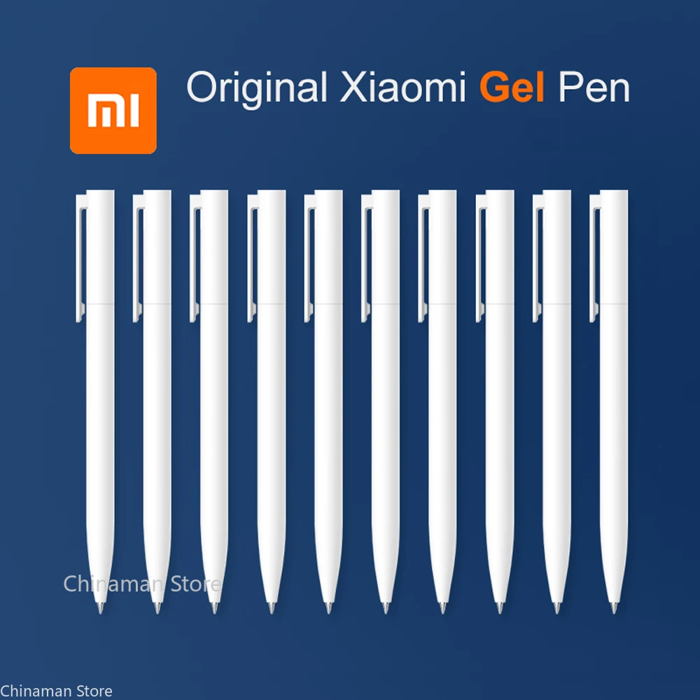 

Original Xiaomi Mi Gel Pen 0.5mm Black Refill No Cap Bullet Pen Smooth Switzerland MIKRON Nib Japanese Ink OEM Blue Refills