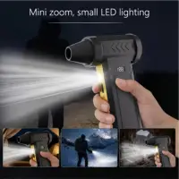 Refroidisseur d'air portable Turbo électrique à grande vitesse 160000   Moteur sans brosse de ventilateur de poussière violent puissant rechargeable de RPM 5