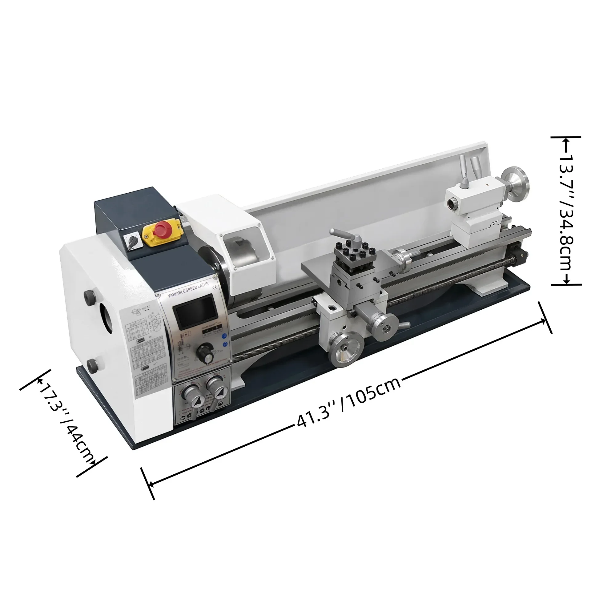 SIHAO Metalldrehmaschine Mini-Drehmaschine Bürstenlos/Bürstengebunden Variable Geschwindigkeit 750W-1500W Für DIY-Metalldreharbeiten und Metrische Gewindeherstellung – Detail 6