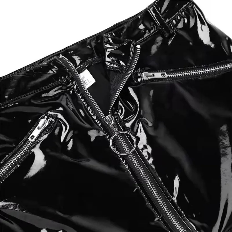 Small Leather Skirt Sex Suit Hot Female Lingerie Evening Dresses Babydoll Fetish See-through Artificial Body Tightening 18 Sexy