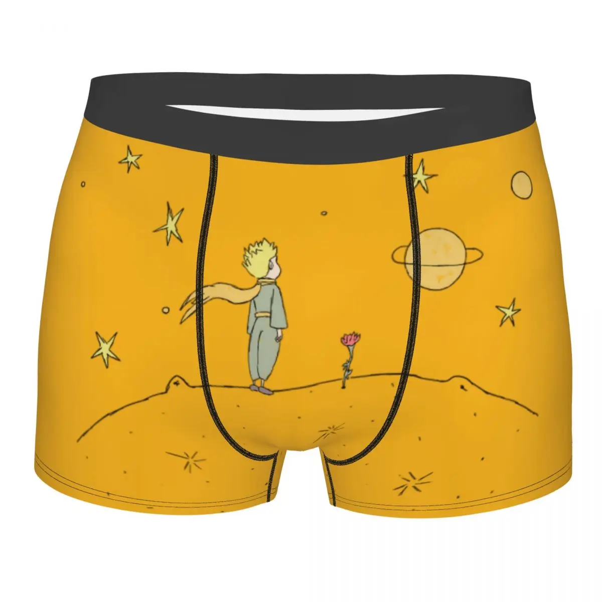 

Classic Fiction The Little Prince Underwear Men Stretch France Fairy Tale Boxer Briefs Shorts Panties Soft Underpants For Male