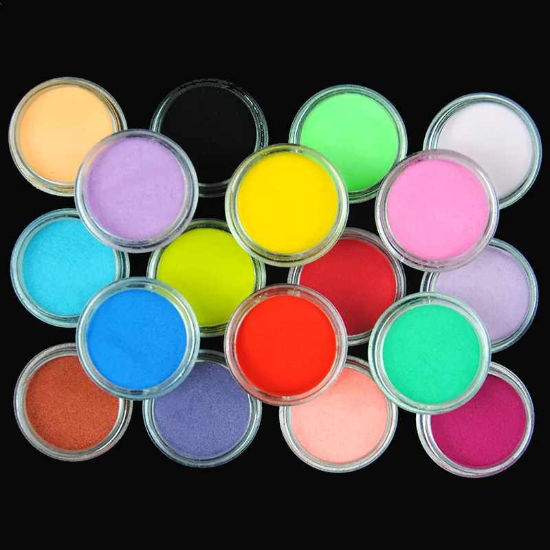 18colors/set Acrylic Nail Powder 3in1 Extendion Dipping Carving Scultpure Crystal Powder 1*KIT Nail Art