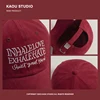 Wine-Red Hat Women Wear Korean Peaked Cap Trendy Men's Street All-Match Baseball Cap 5