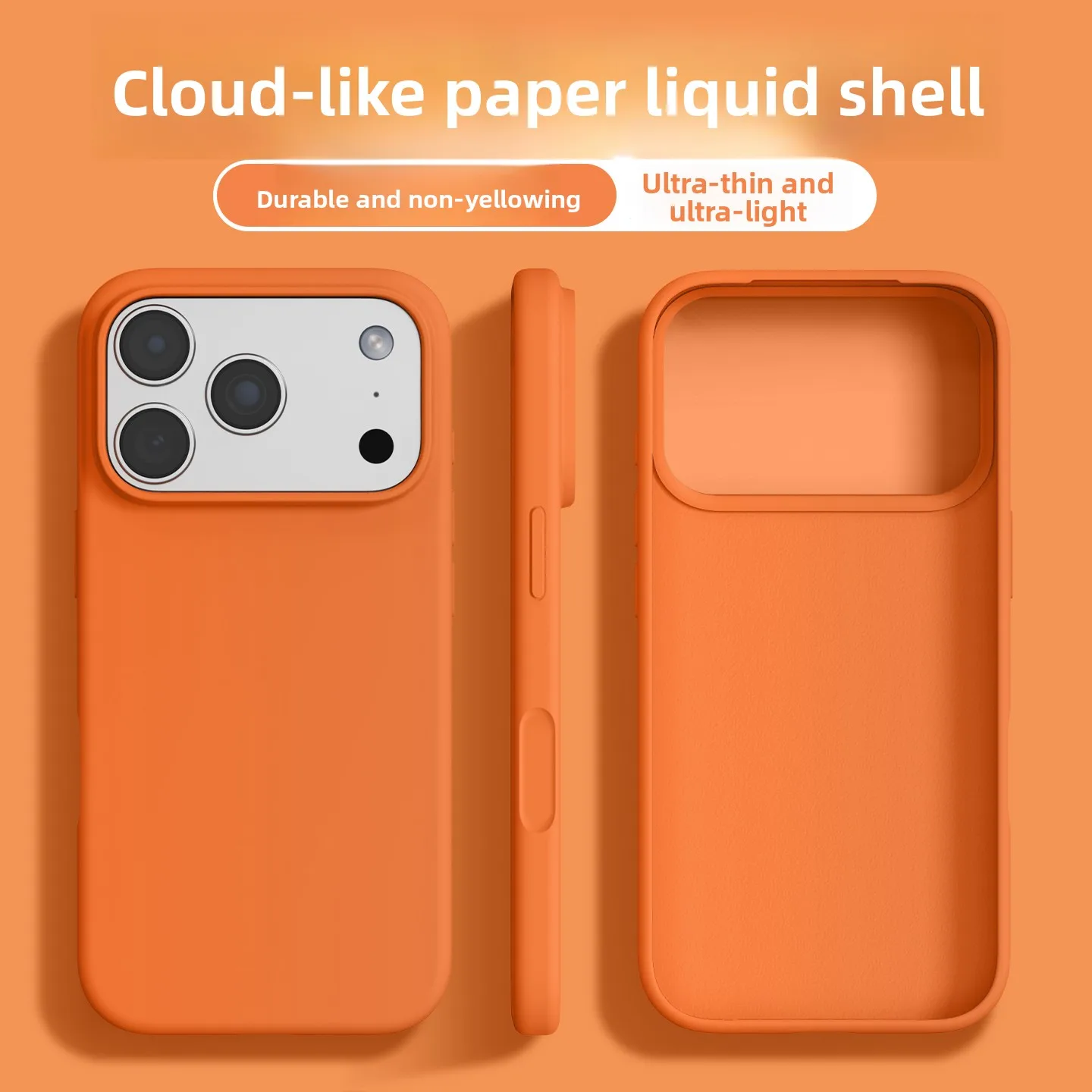 Silky Feel Liquid Dopamine Silicone Phone Case - Shockproof Soft Back Cover