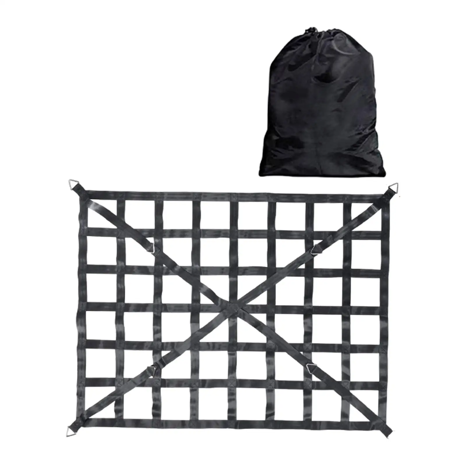 Frachtnetz für Pickup -LKW -Bett Hochelastische einfache Installationsschnallen Aufbewahrung Cargo Net for Pickup Truck Bed Highly Elastic Easy Installation Buckles Storage