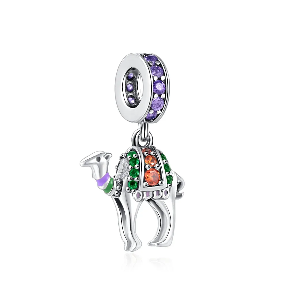 New 2022 Silver 925 Charms  Camel Firefly Brush Dangle Charm bead Fit Original Pandora Bracelet DIY Jewelry For Women images - 6