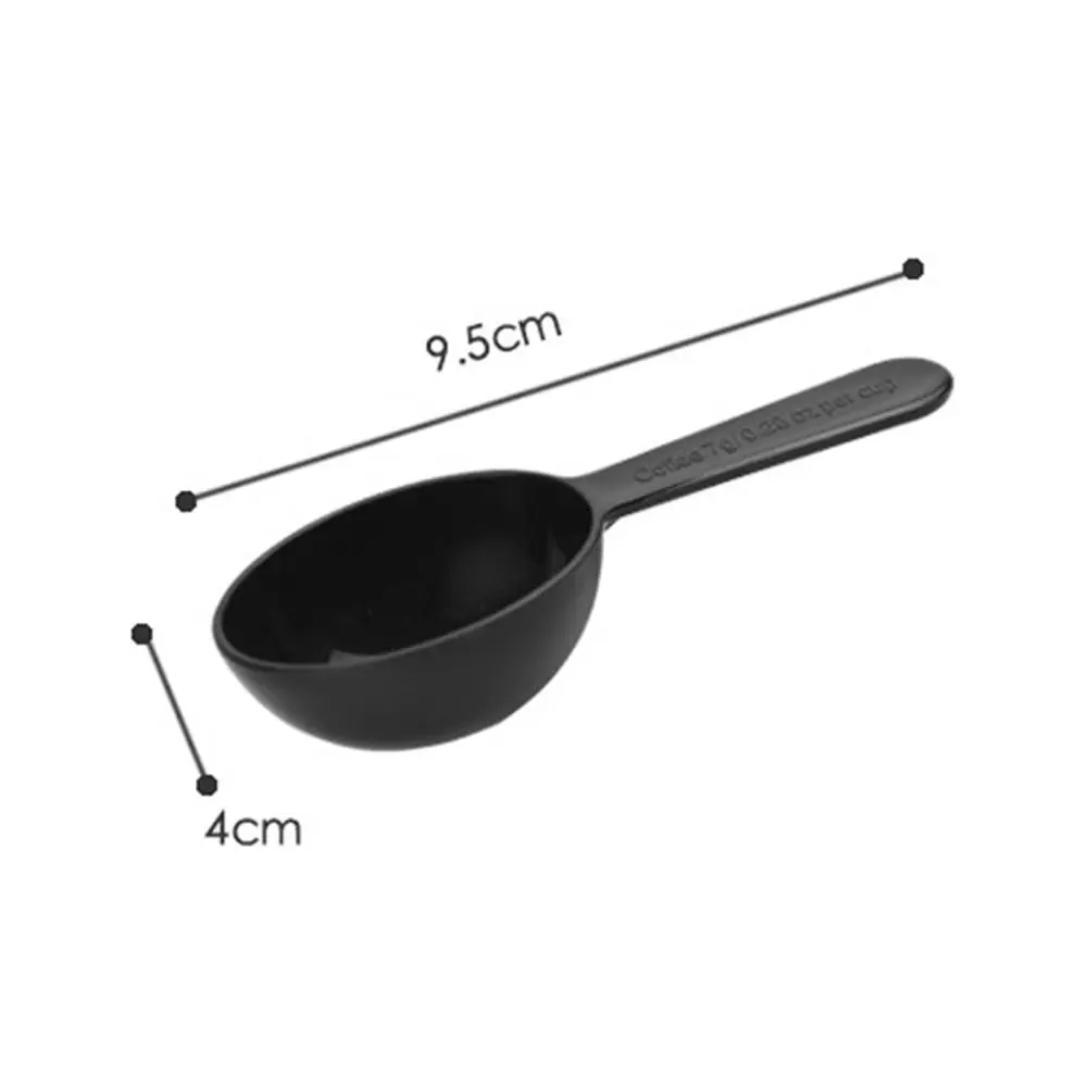 Kitchen Measuring Spoons Black Measuring Teaspoon Scoop Multifunction Plastic 15ml Milk Powder Spoon Coffee Beans Container Scoop Home