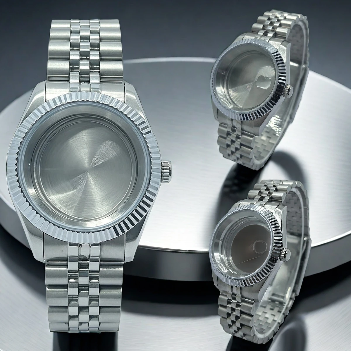 Sapphire Glass Men's Waterproof Watch Case, 36mm/39mm
