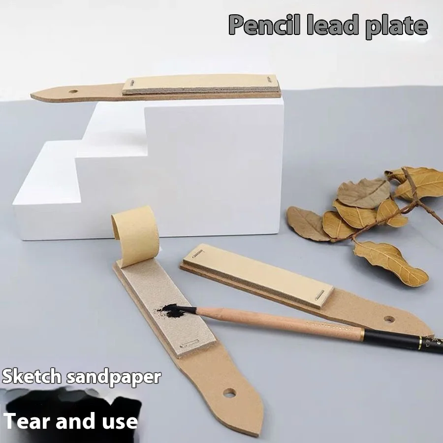 5pcs Pencil Grinding Paper Sketching Charcoal Sandpaper Sandpaper Board Sharpening Pen Tip Sketch Tool for Artist Student
