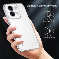 Shockproof Transparent Silicone Soft Shell - Ultra Thin TPU Protective Case for POCO M3