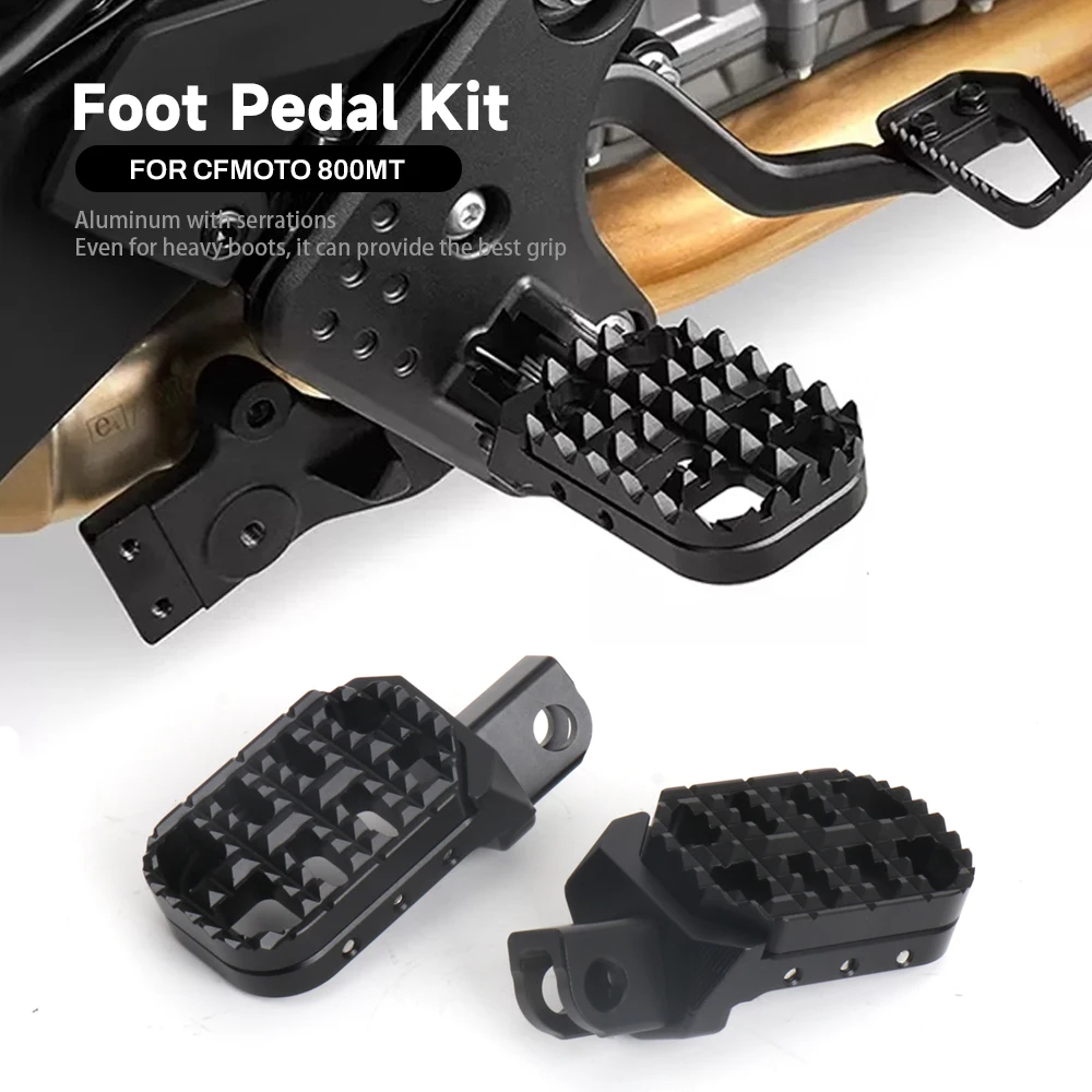 

New Motorcycle Accessories CNC Aluminum Foot Pegs Footpeg Pedals Footrest For CFMOTO CF MOTO 800MT 800 MT 800Mt 800mt