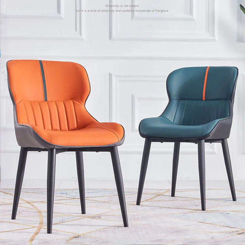 

Nordic Ergonomic Dining Chair Design Office Modern Restaurant Computer Leather Dining Chairs Relax Sedia Da Pranzo Furniture