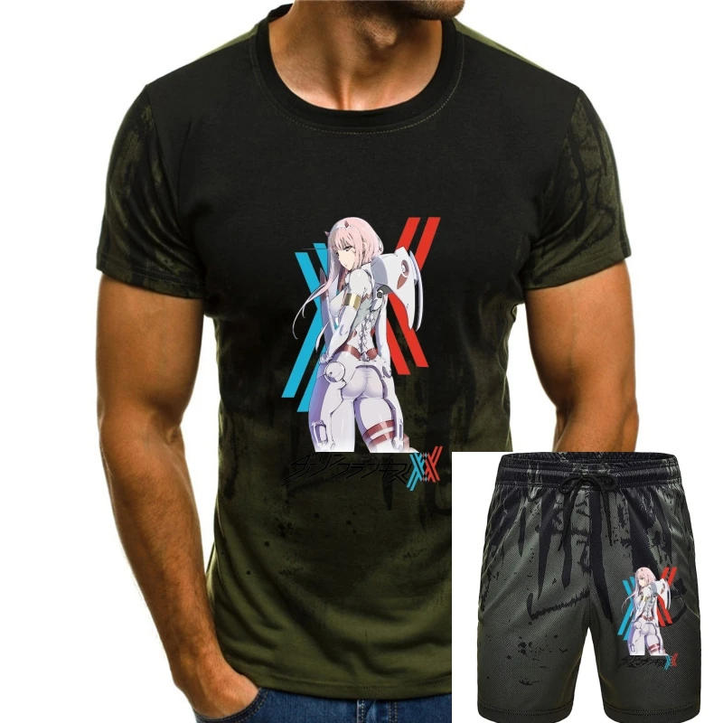 

Костюм-двойка унисекс с надписью Zero Two Pilot, белая футболка