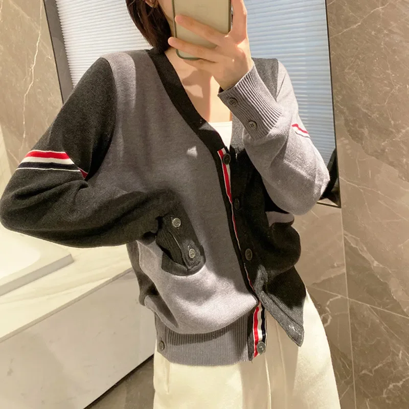 Autumn Golf Wear Women Korean Authentic Golf Suits Fashion Knit Coat Pants New Two Piece Set Women's Clothing