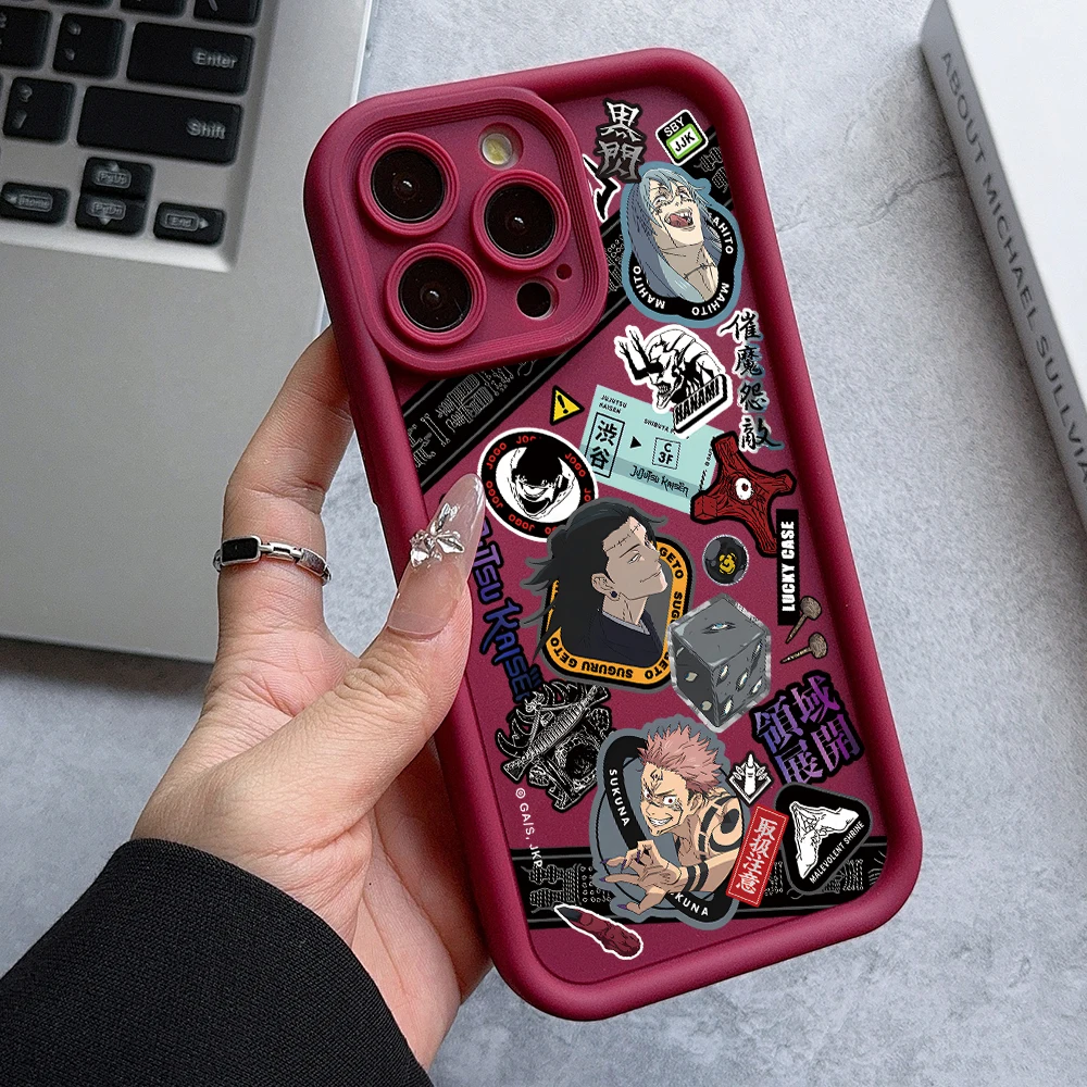 Jujutsu Kaisen Yuji Satoru Phone Case - Anime-Inspired Protective Cover