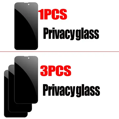 1/3/5 PCS Anti Spy Tempered Glass For iPhone 18 17 16 15 Pro Max Privacy Screen Protector iPhone 16 Front Film iPhone 15 14 Plus verre trempe iphone 17 16e 14 13 12 11 Privacy Film - Image 2